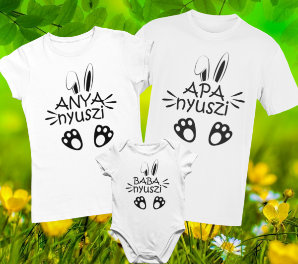 Anya&Apa&Baba nyuszi húsvéti családi szett (3 db-os)