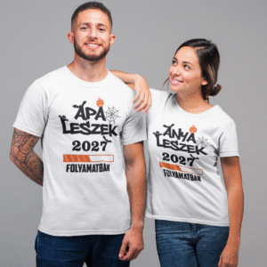 . Halloweeni 2027 Anya Leszek Apa Leszek Páros Póló 2 db