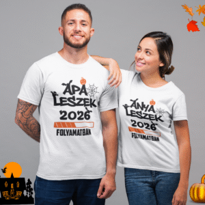 . Halloweeni 2026 Anya Leszek Apa Leszek Páros Póló 2 db