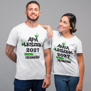 .. Karácsonyi 2027 Anya Leszek Apa Leszek Páros Póló 2 db