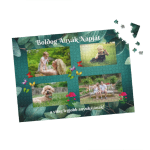 .Anyák Napi puzzle/kirakó zöld háttérrel 300 db-os