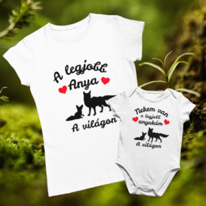 A világ legjobb anyukája/ Nekem van...RÓKÁK póló+ body szett